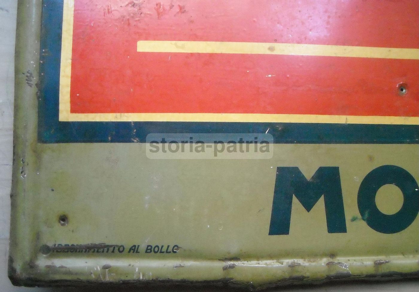 Targa Pubblicitaria Atlantic Oil Anni '30 Insegna Vintage Salil