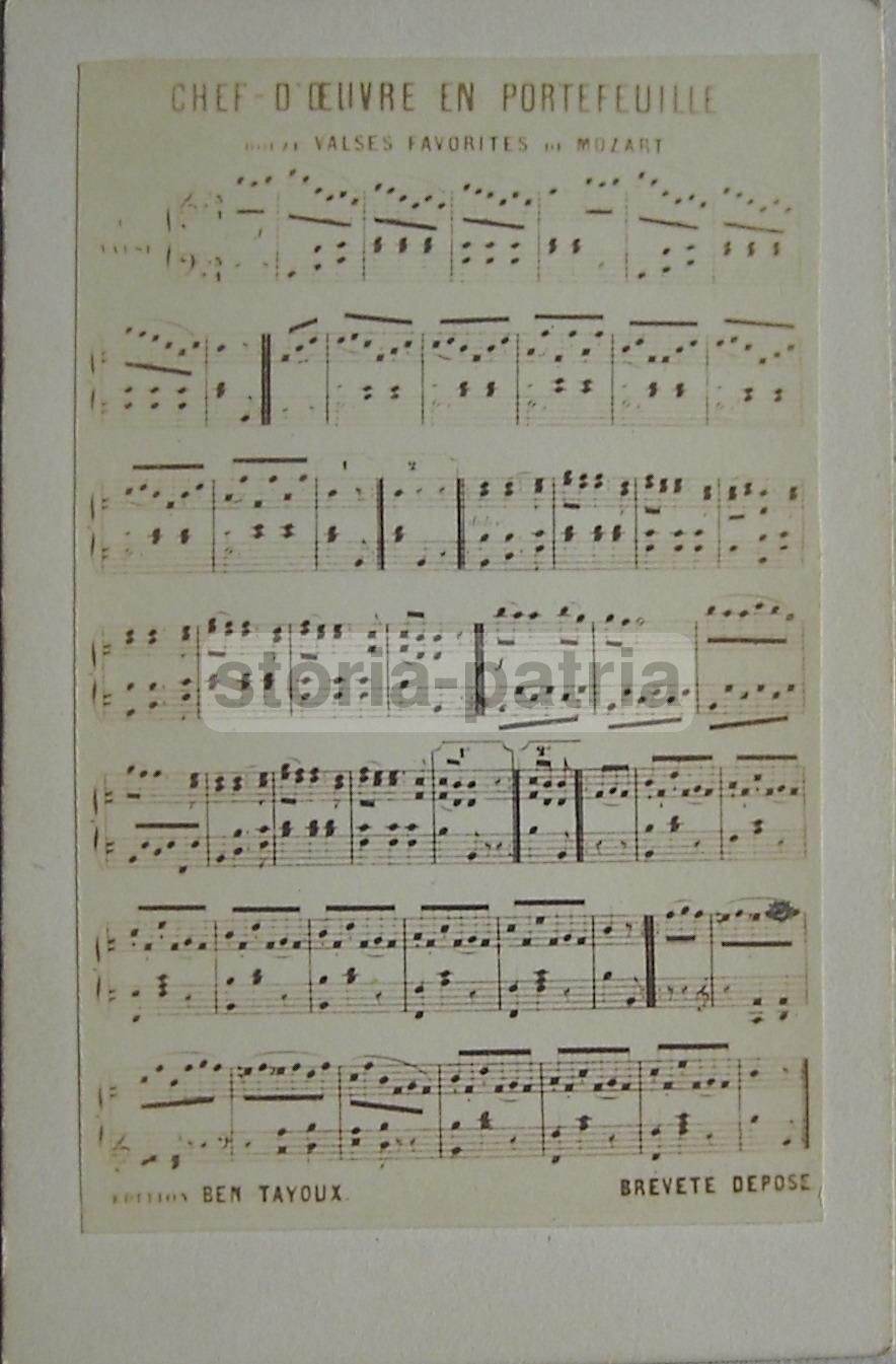Mozart Valzer Fotografia Antica Migliorato Napoli 800 Rara