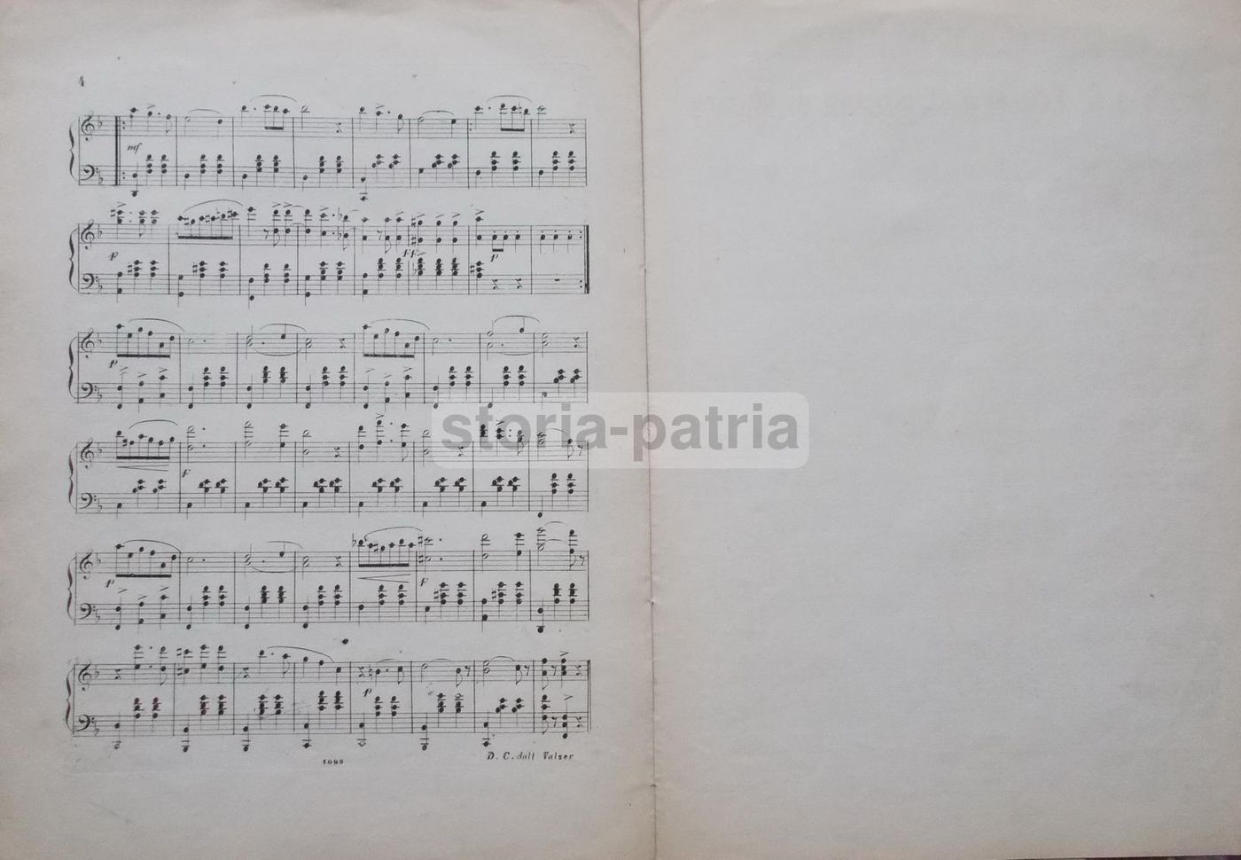 Spiritismo Walzer Di Leopoldo Pieroni, Spartito Musicale, Firenze, Fine XIX Secolo