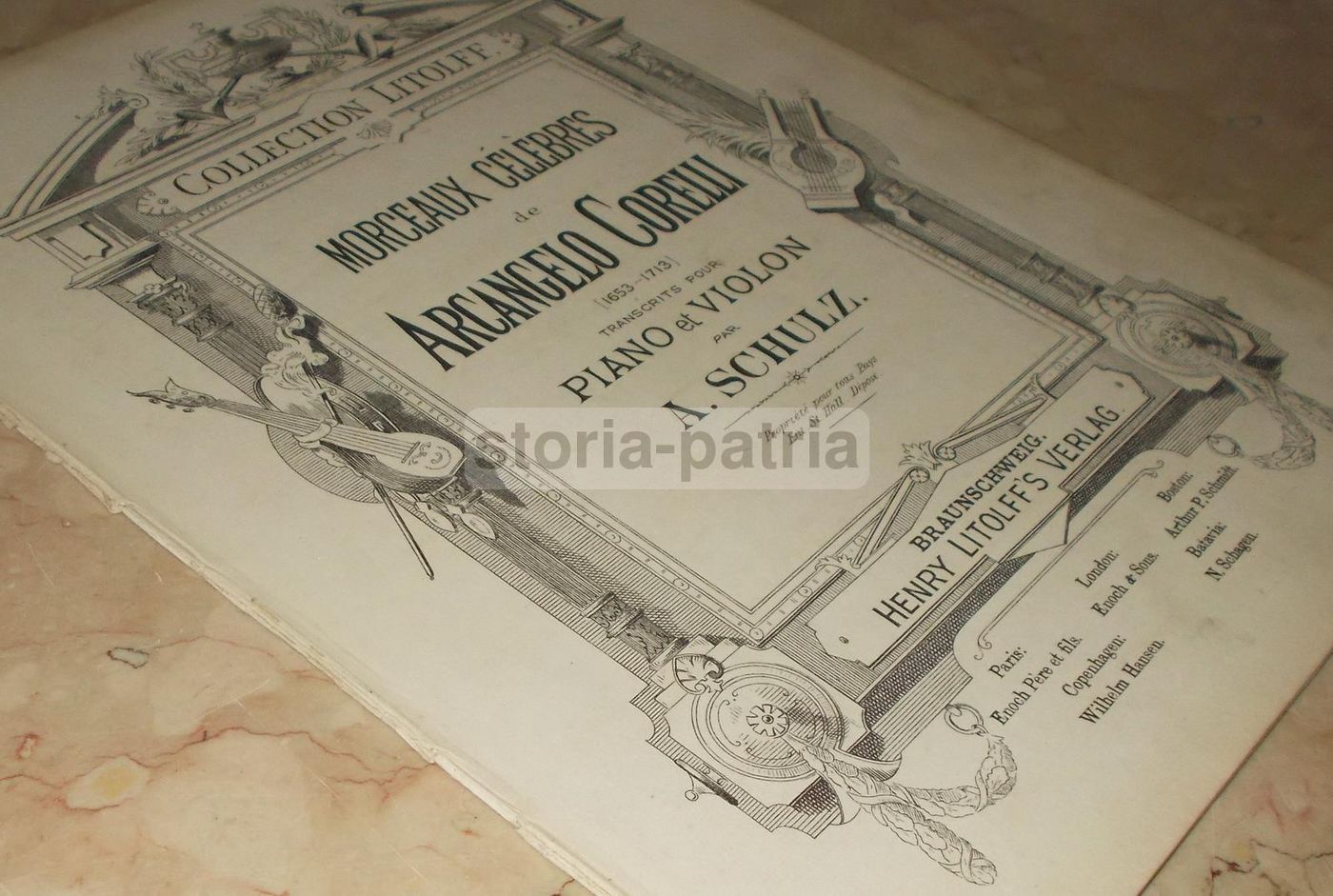 Spartito "Morceaux Célèbres" Di Arcangelo Corelli Per Piano E Violino