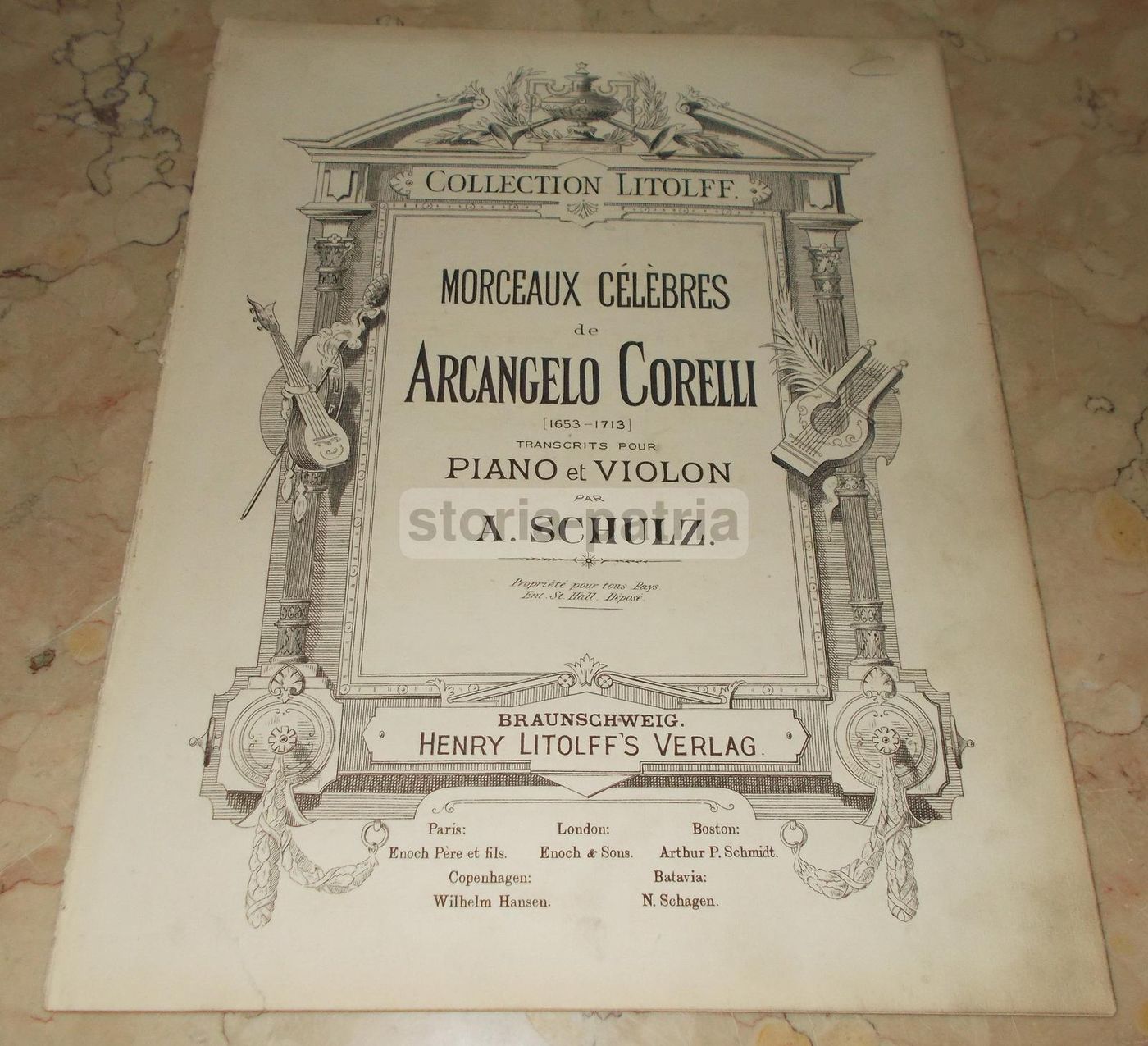 Spartito "Morceaux Célèbres" Di Arcangelo Corelli Per Piano E Violino