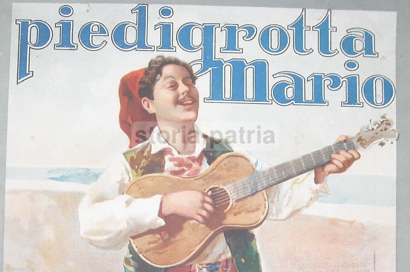 Spartito Musicale Napoletano 1925, Illustrazione Morano, Casa Editrice Mario