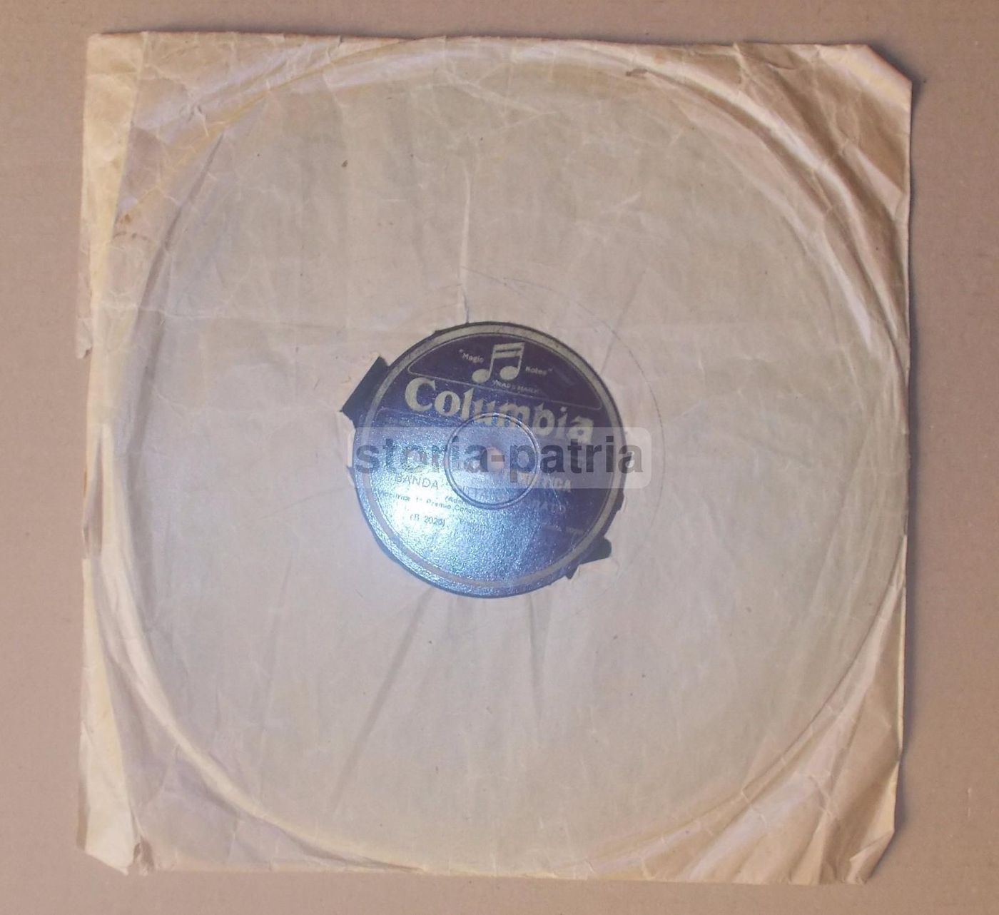 Disco Columbia: Banda "Città Di Corato"   Polka Gidiuli E Mosè Di Rossini