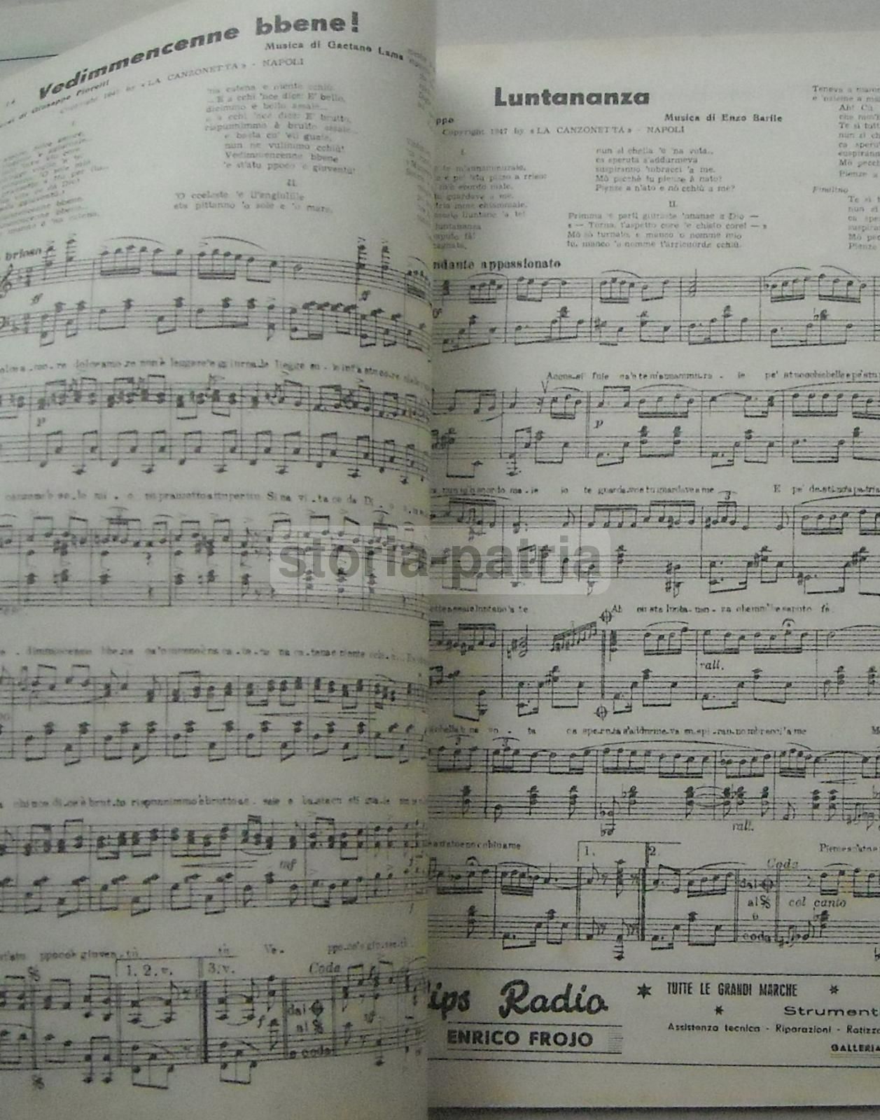Canzonette Napoletane Piedigrotta 1947 Napoli
