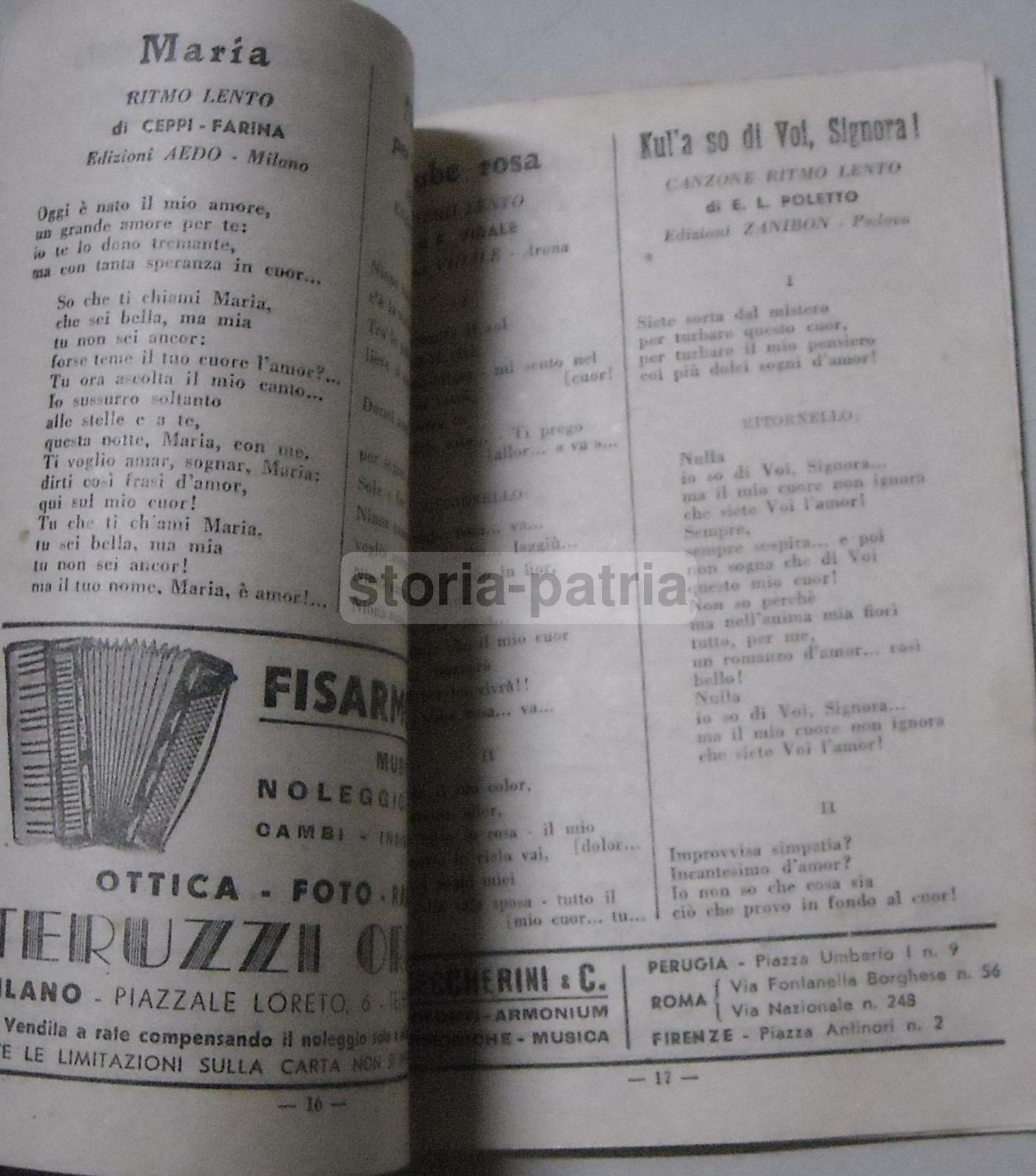 Canzoniere Della Radio 1942 Michele Montanari Bari Musica