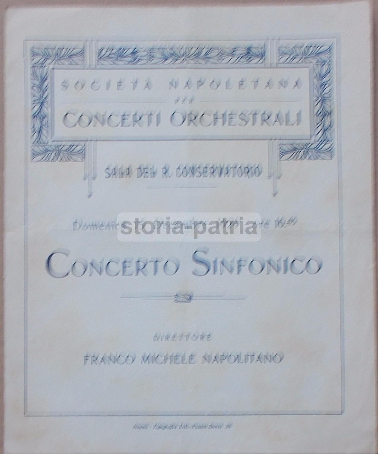 Concerto Sinfonico, Napoli 1929: Sinigaglia, Bloch, Rocca, Kodály