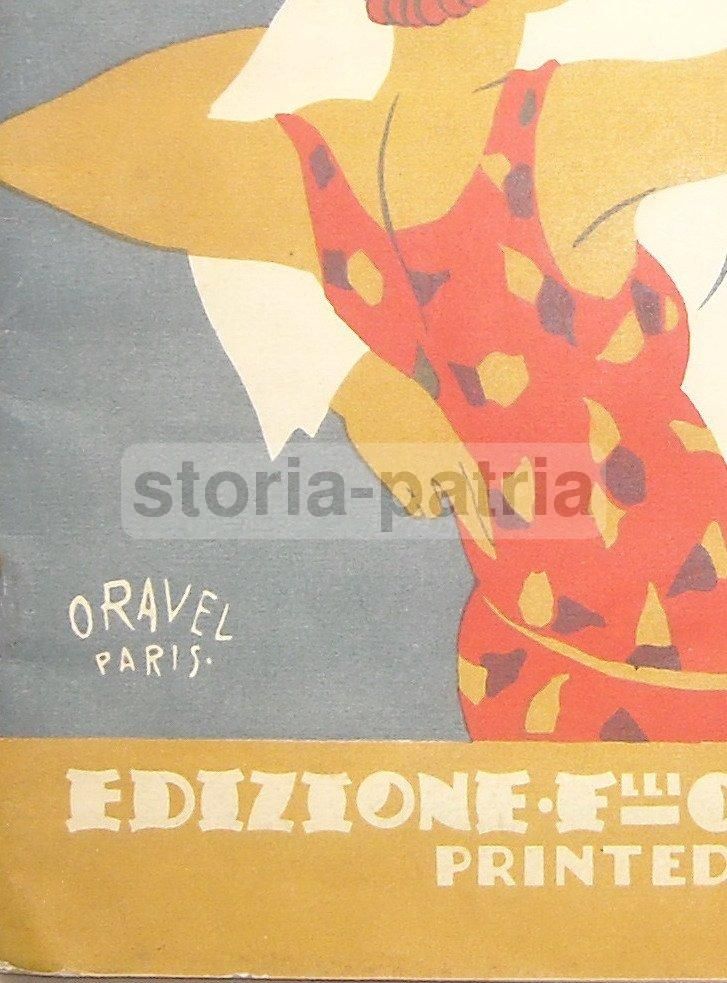 Spartito Musicale Curci Napoli Anni '30 Illustrazione Oravel Paris