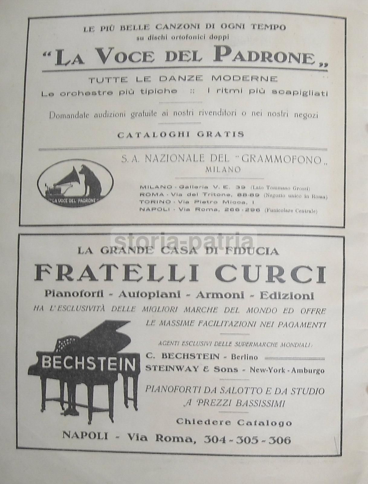 Spartito Musicale Curci Napoli Anni '30 Illustrazione Oravel Paris
