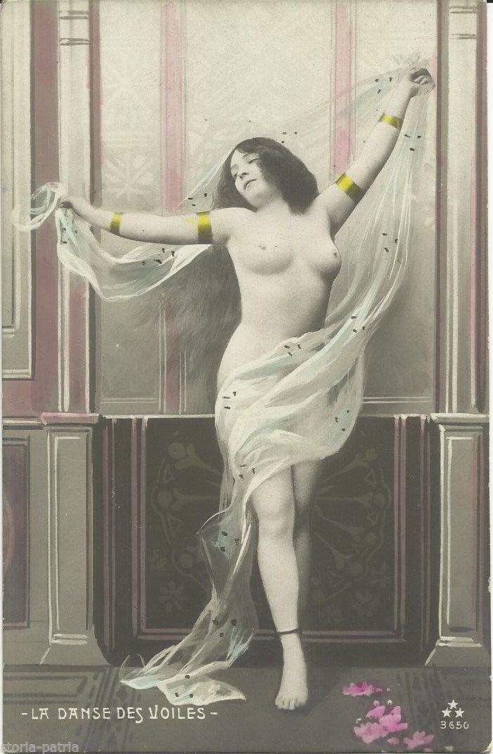 Fotocartolina La Danza Dei Veli, Primo '900, Balletto Sensuale