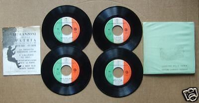 Album Canzoni Degli Alpini: 4 Dischi 45 Giri, Edizioni Tedeschi, 1965