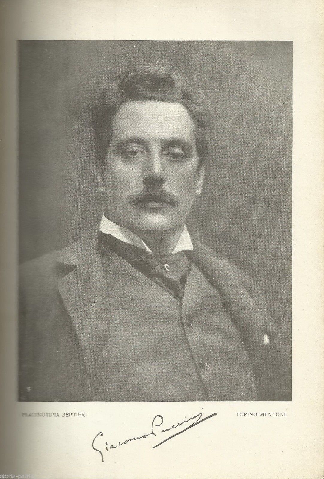 Ricordando Giacomo Puccini. Luigi Starita, 1928. Ritratto Bertieri