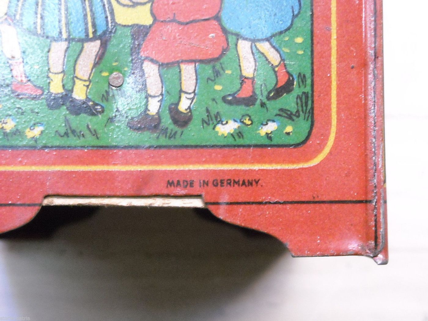 Orchestrion Scatola Musicale Antica In Latta Made In Germany Primi '900