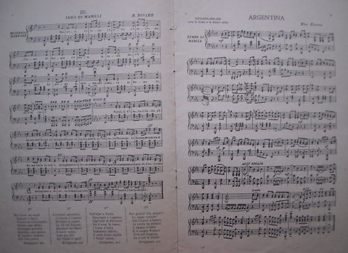 Raccolta Di Inni Nazionali: Mameli, Garibaldi, Bisleri (Primo Novecento)