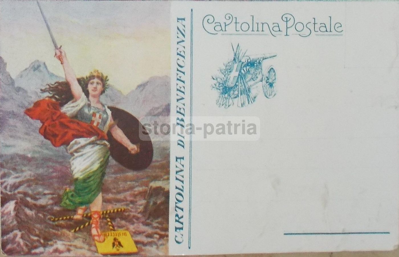 Cartolina Pieghevole: Canzone d'Un Irredento, R. Lusini, Primo '900