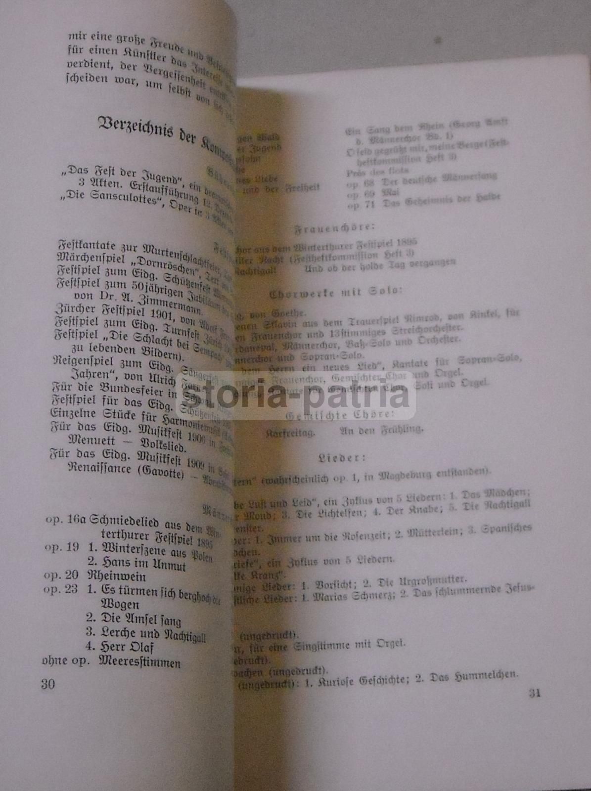 Lothar Kempter Kapellmeister 1844 1918 | Max Conrad. Zurigo, 1938