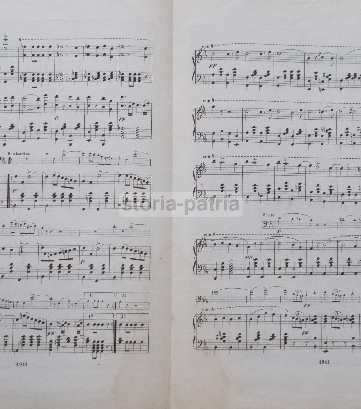 Il Duilio: Marcia Per Pianoforte Di Francesco Gemme, 50° Fanteria, Morandi, Fine '800