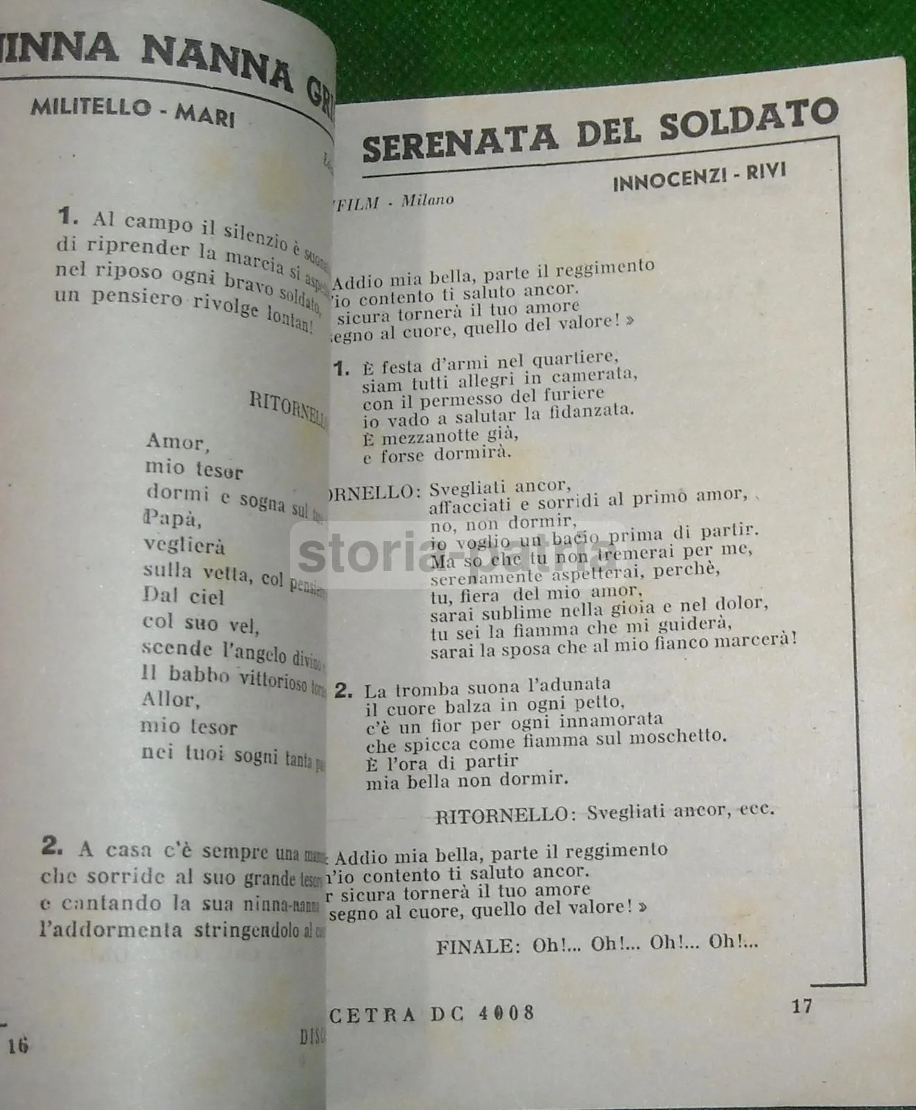 Canzoni di Guerra 1942 Alpini Marineria Giarabub Auro d'Alba