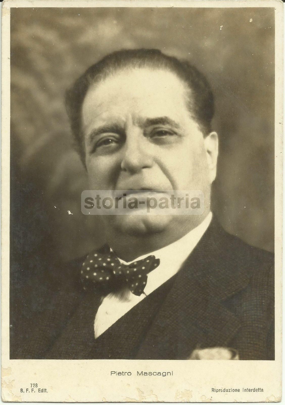 Foto Cartolina Pietro Mascagni Ballerini & Fratini Anni '30