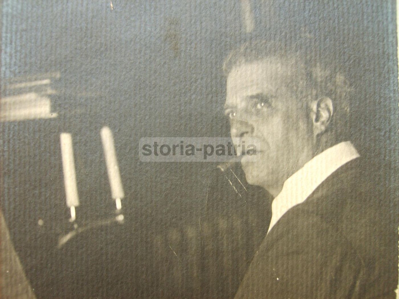 Foto Autografata Pietro Mascagni, Cartolina d'Epoca Del Fotografo Bettini