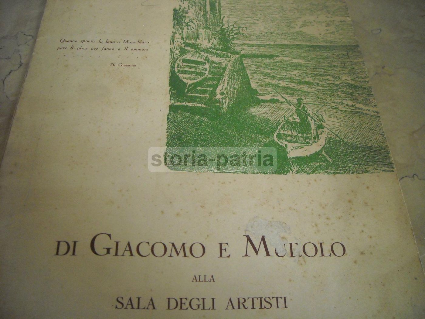 Di Giacomo E Murolo: Rievocazione Di Francesco Cangiullo (Napoli, 1940)