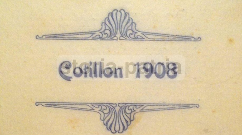 Cartoncino Cotillon Circolo Sirena, Francavilla A Mare, 1908, Abruzzo