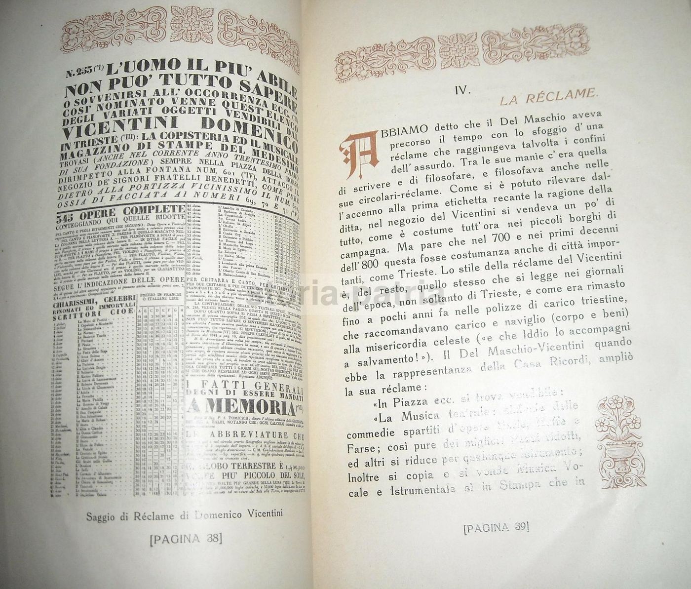 Storia Dello Stabilimento Musicale Schmidl, Trieste 1913