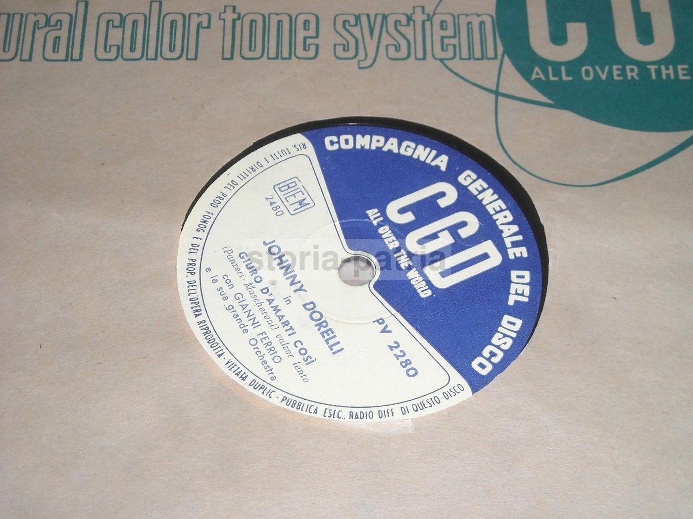 Vinile Johnny Dorelli: Nel Blu Dipinto Di Blu, CGD, Anni '50 '60