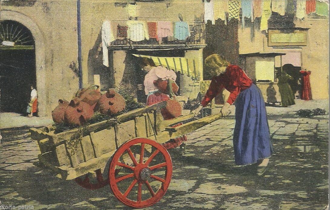 Napoli: Acquaiola Venditrice Di Acque Minerali, Cartolina Inizio '900