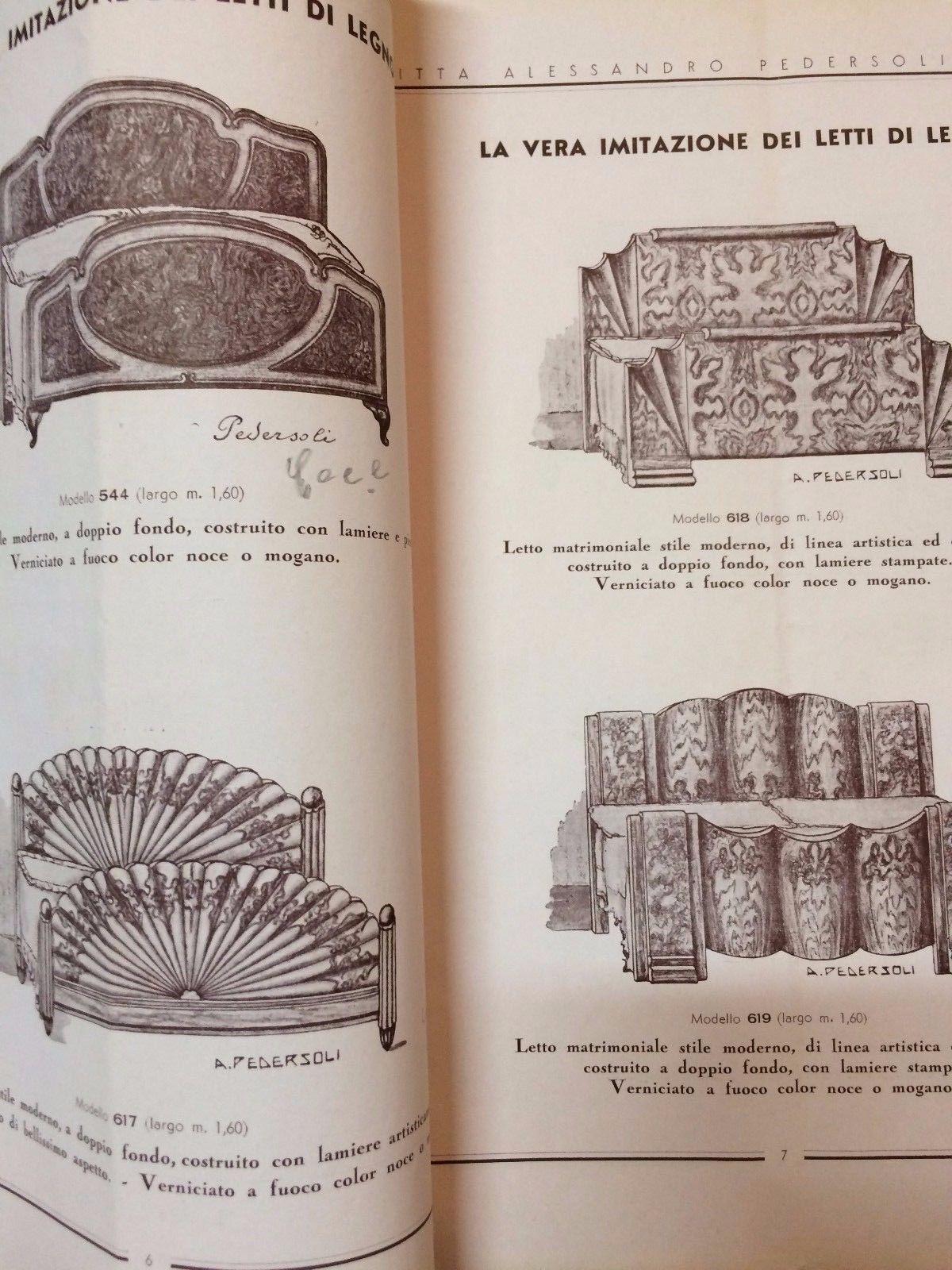 Catalogo Pedersoli: Letti In Ferro E Arredi Decò A Napoli (Anni '30)