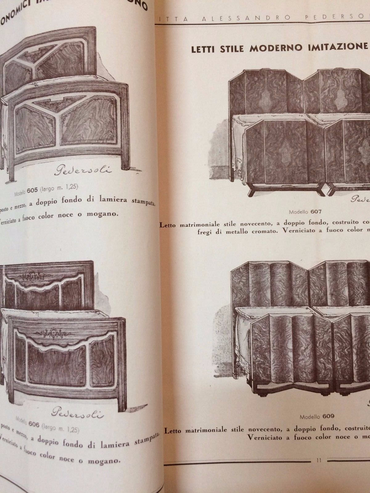 Catalogo Pedersoli: Letti In Ferro E Arredi Decò A Napoli (Anni '30)