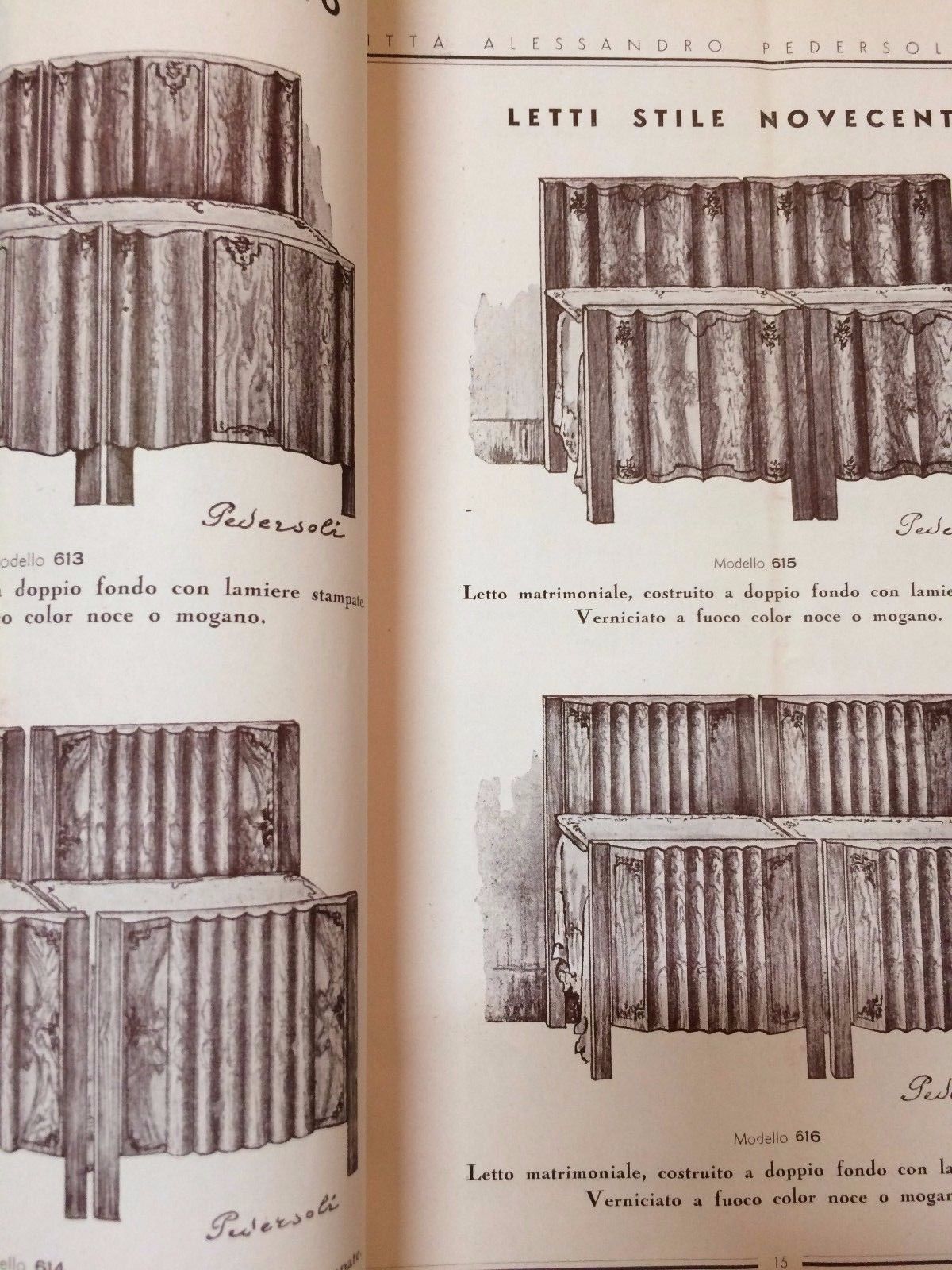 Catalogo Pedersoli: Letti In Ferro E Arredi Decò A Napoli (Anni '30)