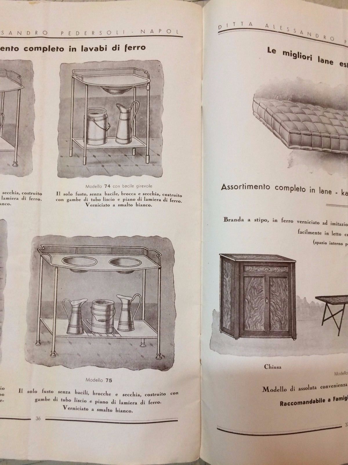 Catalogo Pedersoli: Letti In Ferro E Arredi Decò A Napoli (Anni '30)