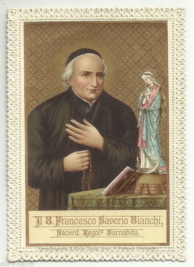 Santino Antico Francesco Saverio Bianchi Barnabita Merlettato