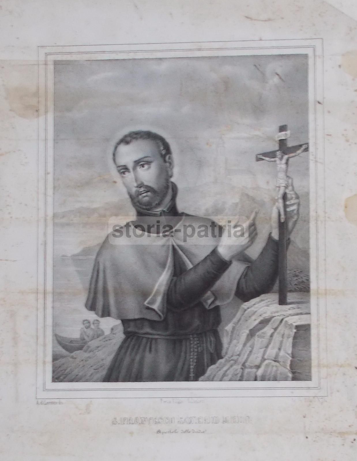 Stampa Popolare San Francesco Saverio, Napoli, XIX Secolo