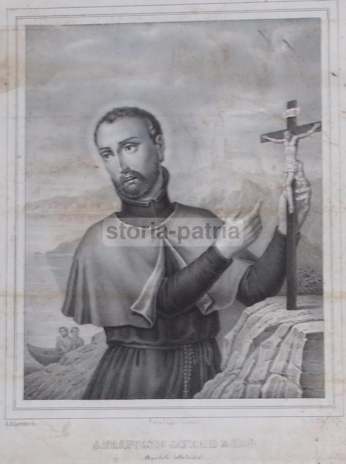Stampa Popolare San Francesco Saverio, Napoli, XIX Secolo
