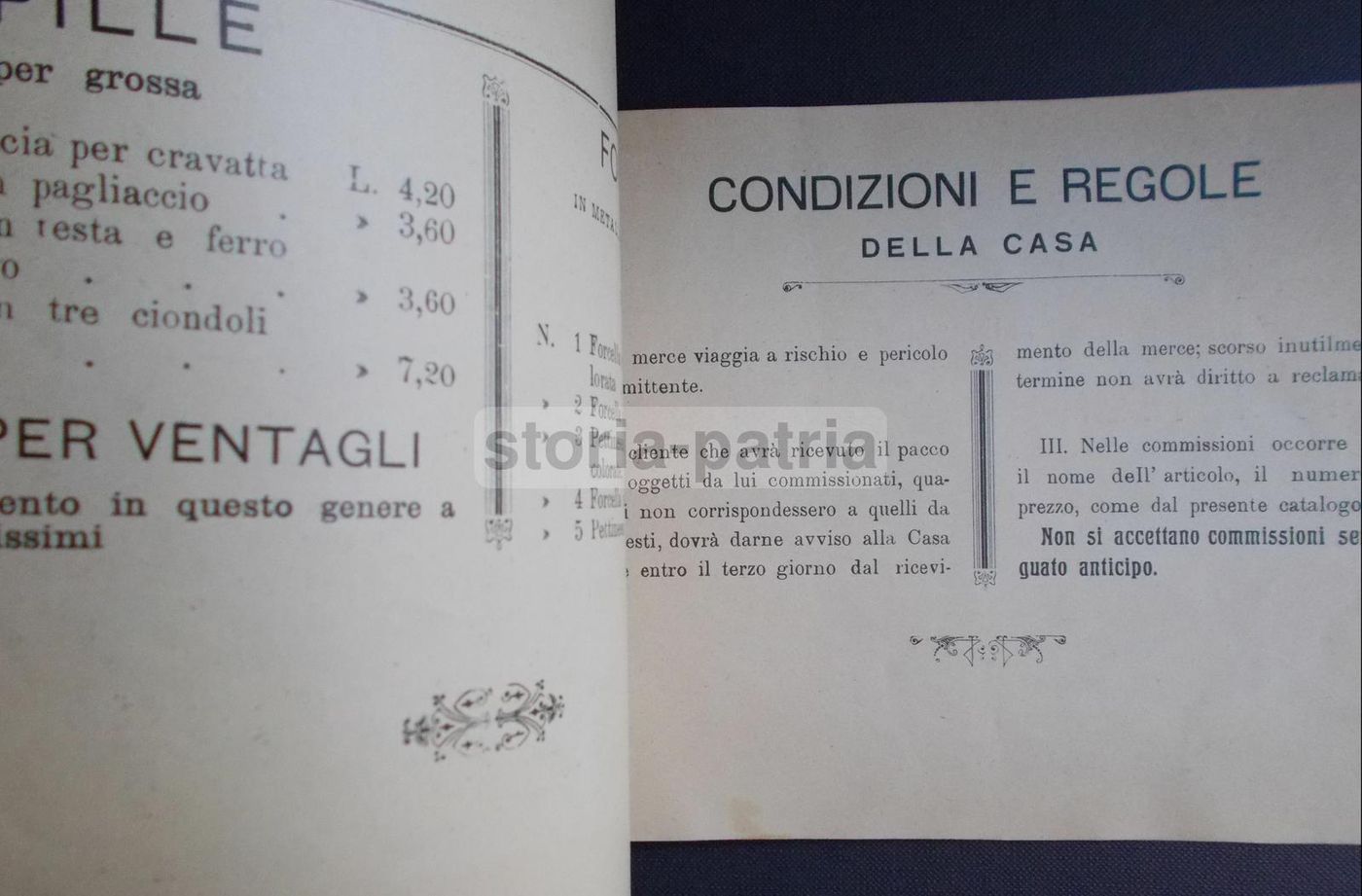Catalogo Pubblicitario Ruta Bigiotteria Napoli Anni '20 Coralli