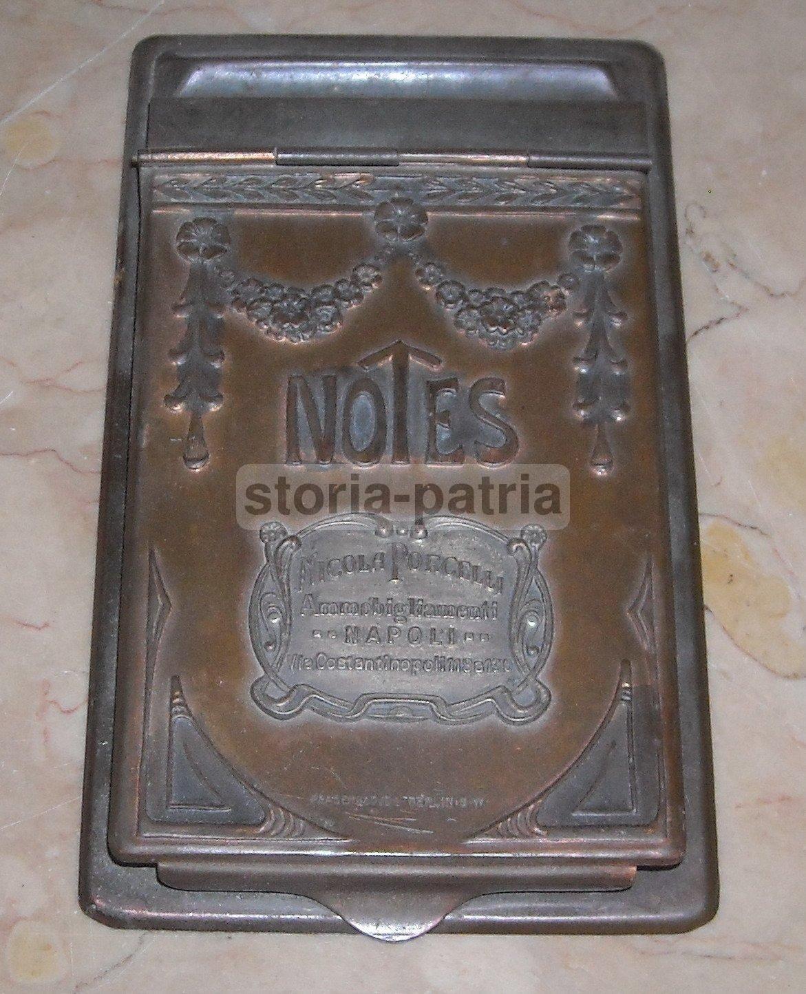 Porta Block Notes Liberty Napoli: Mobilificio Porcelli, Primo '900