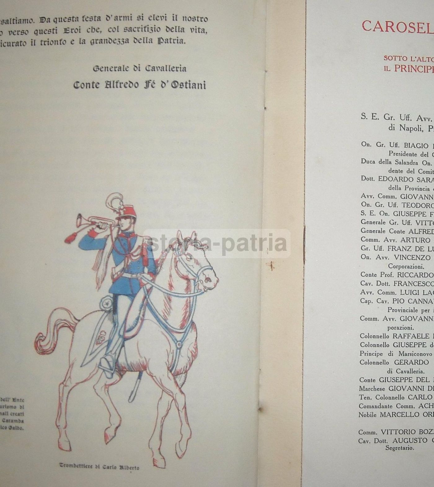 Carosello Storico Napoli 1937 Richter Araldica Medievale Galante