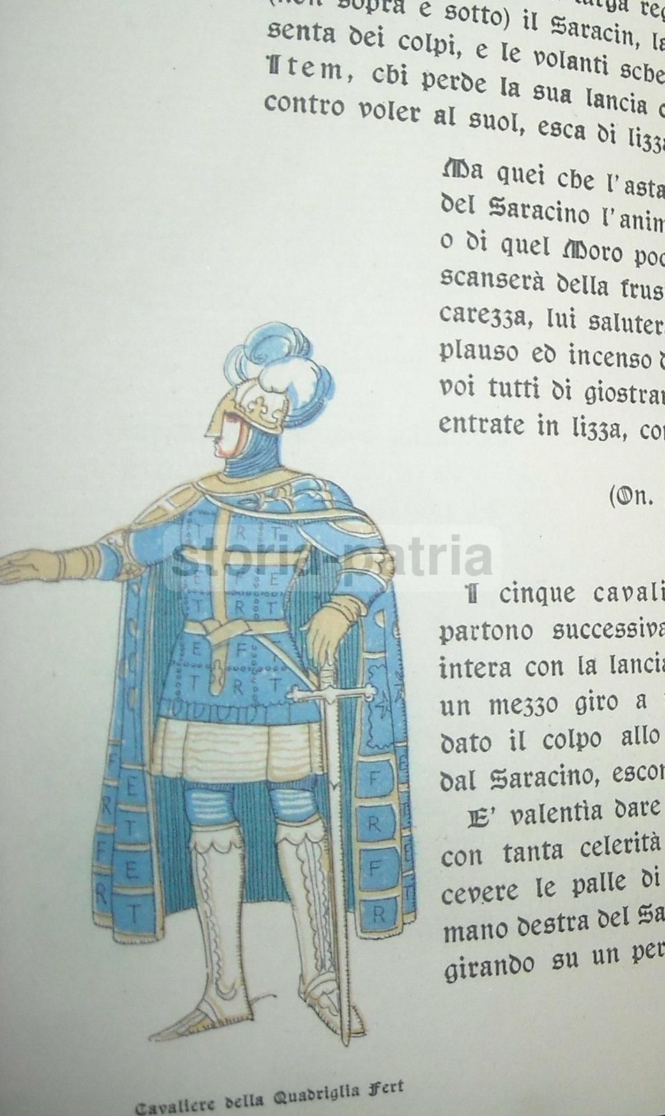 Carosello Storico Napoli 1937 Richter Araldica Medievale Galante