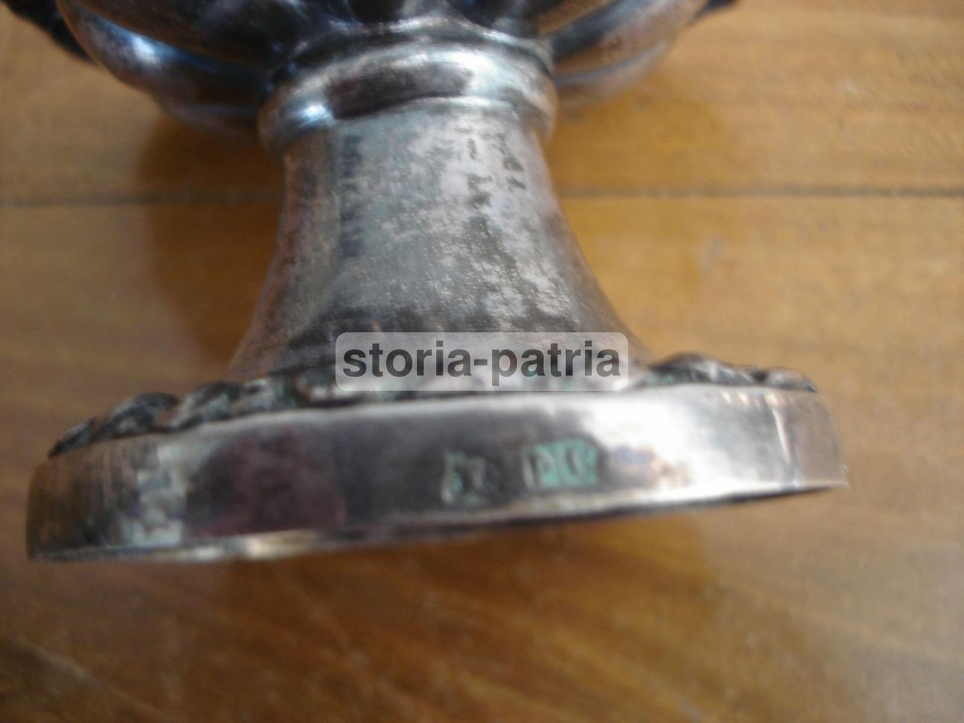 Saliera Antica Napoletana In Argento 800 Con Punzoni Originali