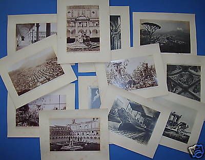 Napoli, Museo Di San Martino E Vesuvio: Raccolta Di 12 Fotografie Originali Di Giorgio Sommer, Fine '800