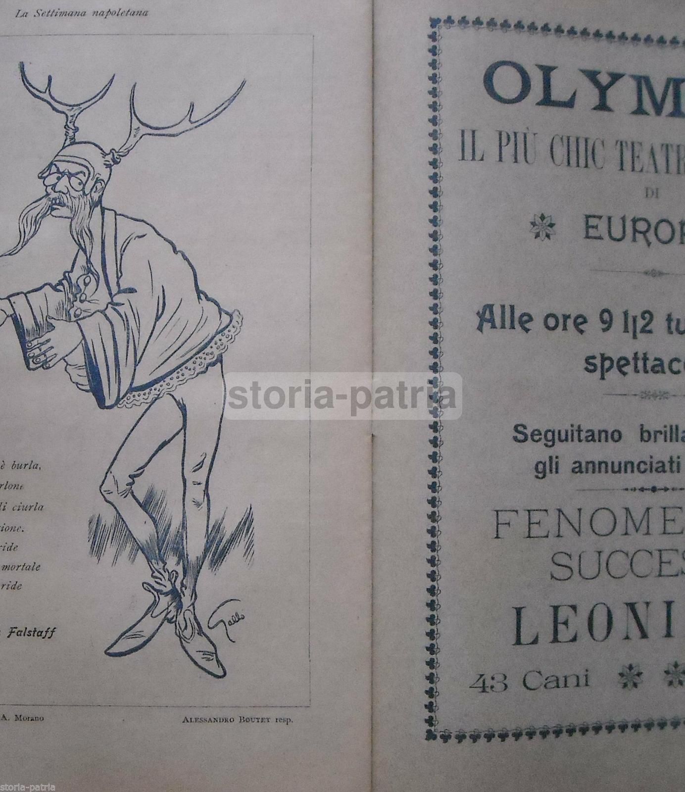 La Settimana Napoletana (1901). Rivista Di Politica, Arte E Teatro. Napoli