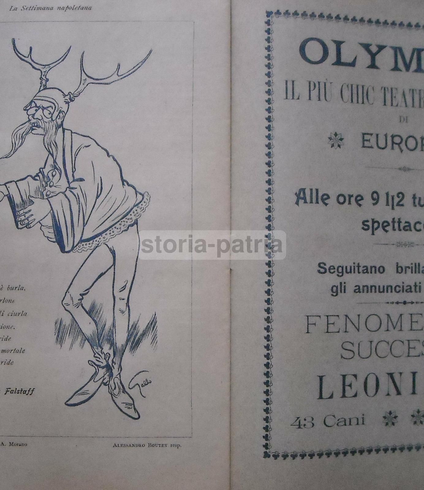 La Settimana Napoletana (1901). Rivista Di Politica, Arte E Teatro. Napoli