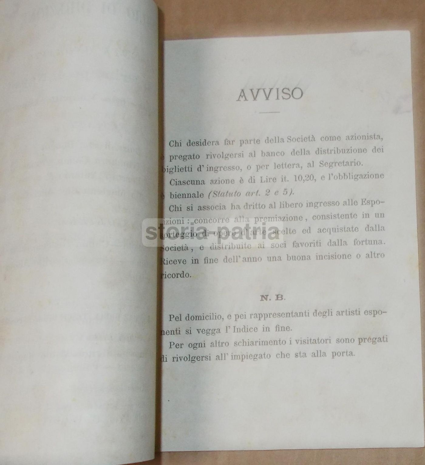 Catalogo XIX Mostra Società Promotrice Belle Arti Napoli 1883