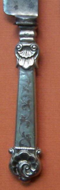 Antica Posateria Napoletana Argento 800 Epoca Borbonica Set 6 Coltelli