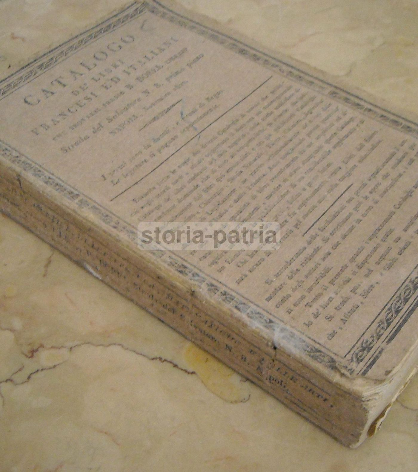 Catalogo De' Libri Francesi Ed Italiani Presso B. Borel, Napoli 1820