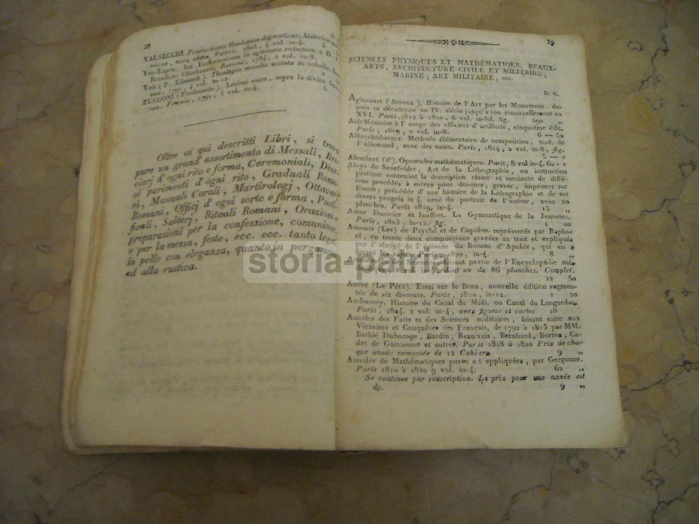 Catalogo De' Libri Francesi Ed Italiani Presso B. Borel, Napoli 1820