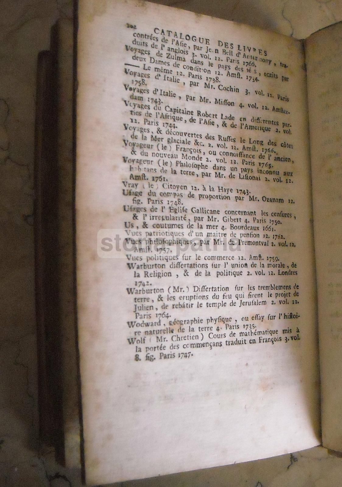 Catalogo Libri Latini, Greci E Francesi Di Jean Gravier, Napoli 1768