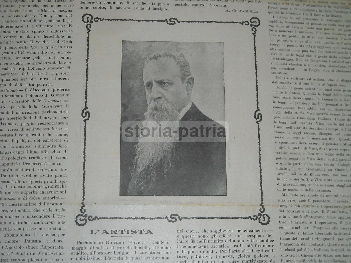 Giornale Commemorativo Giovanni Bovio, Napoli 1906, Numero Unico