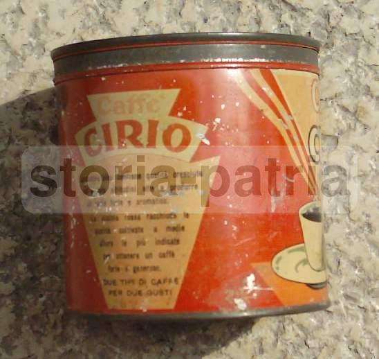 Barattolo Caffè Cirio Napoli, Scatola Rossa Pubblicitaria d'Epoca